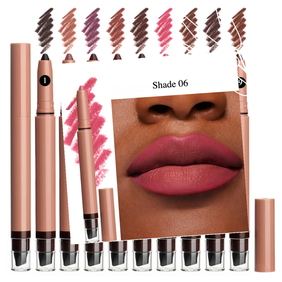 Private Label Natural Waterproof Creamy Lip Liner Shade 06