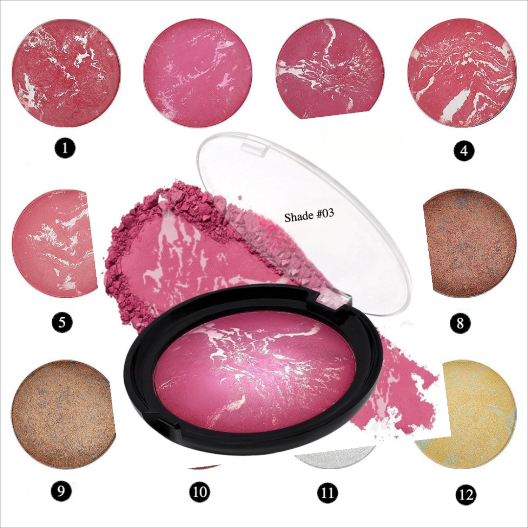 Private Label Nature Baked Blush Powder Shade 3
