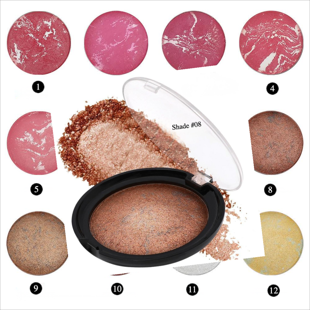 Private Label Nature Baked Blush Powder Shade 8