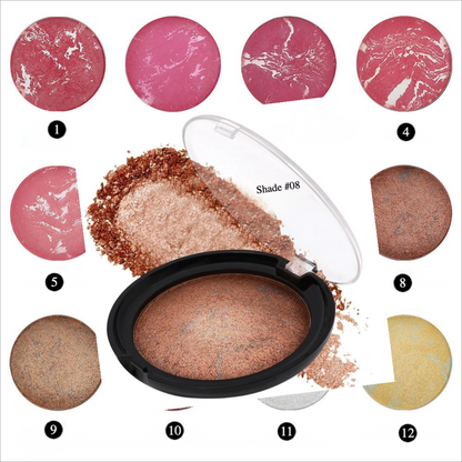 Private Label Nature Baked Blush Powder Shade 8