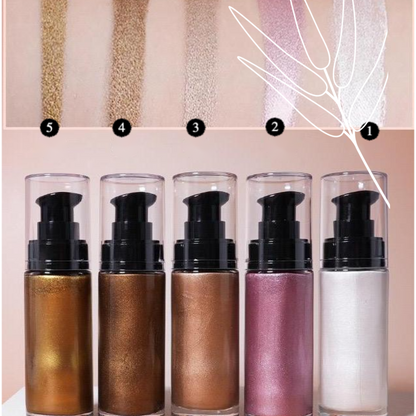 Private Label Nature Body Shimmer Oil Shades Chart