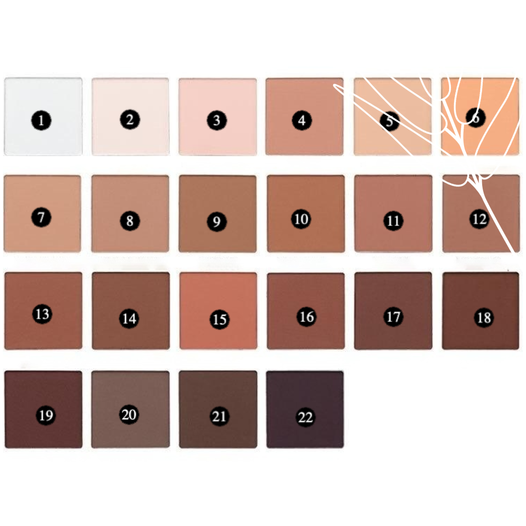 Private Label Nature Contour Palette Shades Chart