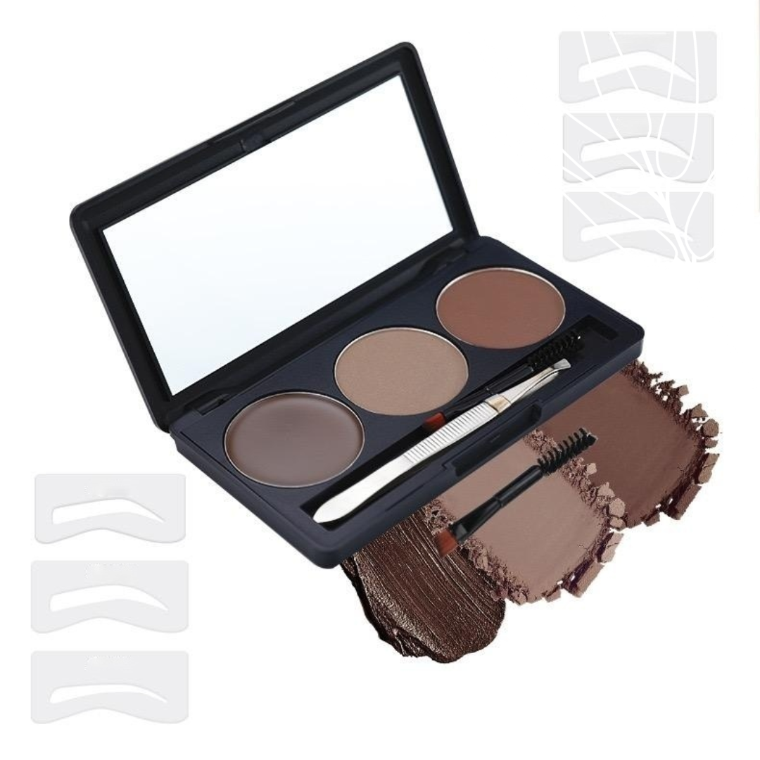 Private Label Nature Eyebrow Powder Set - Perfectly Define & Shape Brows shade 2