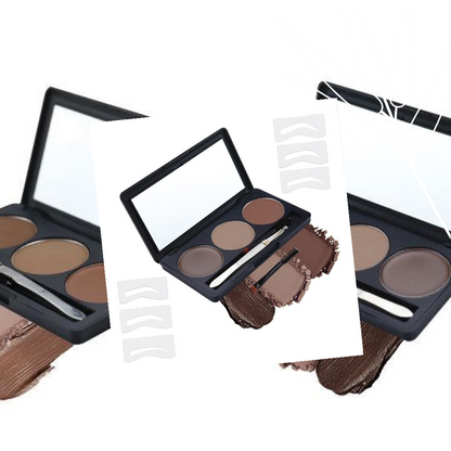 Private Label Nature Eyebrow Powder Set - Perfectly Define & Shape Brows