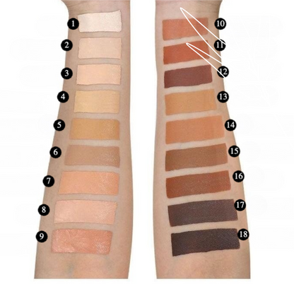 Private Label Nature Matte Cream Concealer Shade Chart 1