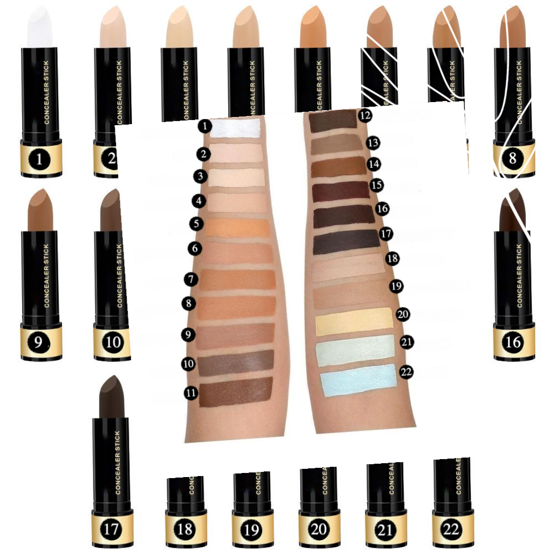 Private Label Organic Matte Waterproof Concealer Stick Shade Chart 1