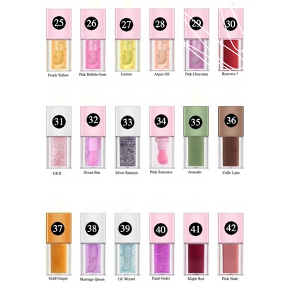 Private Label Natural Plump Lip Oil Shade Chart 2