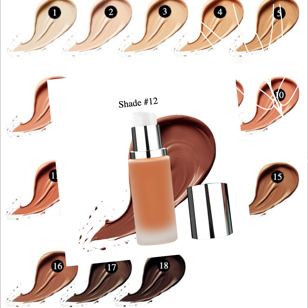 Private label cosmetics liquid foundation Shade 12