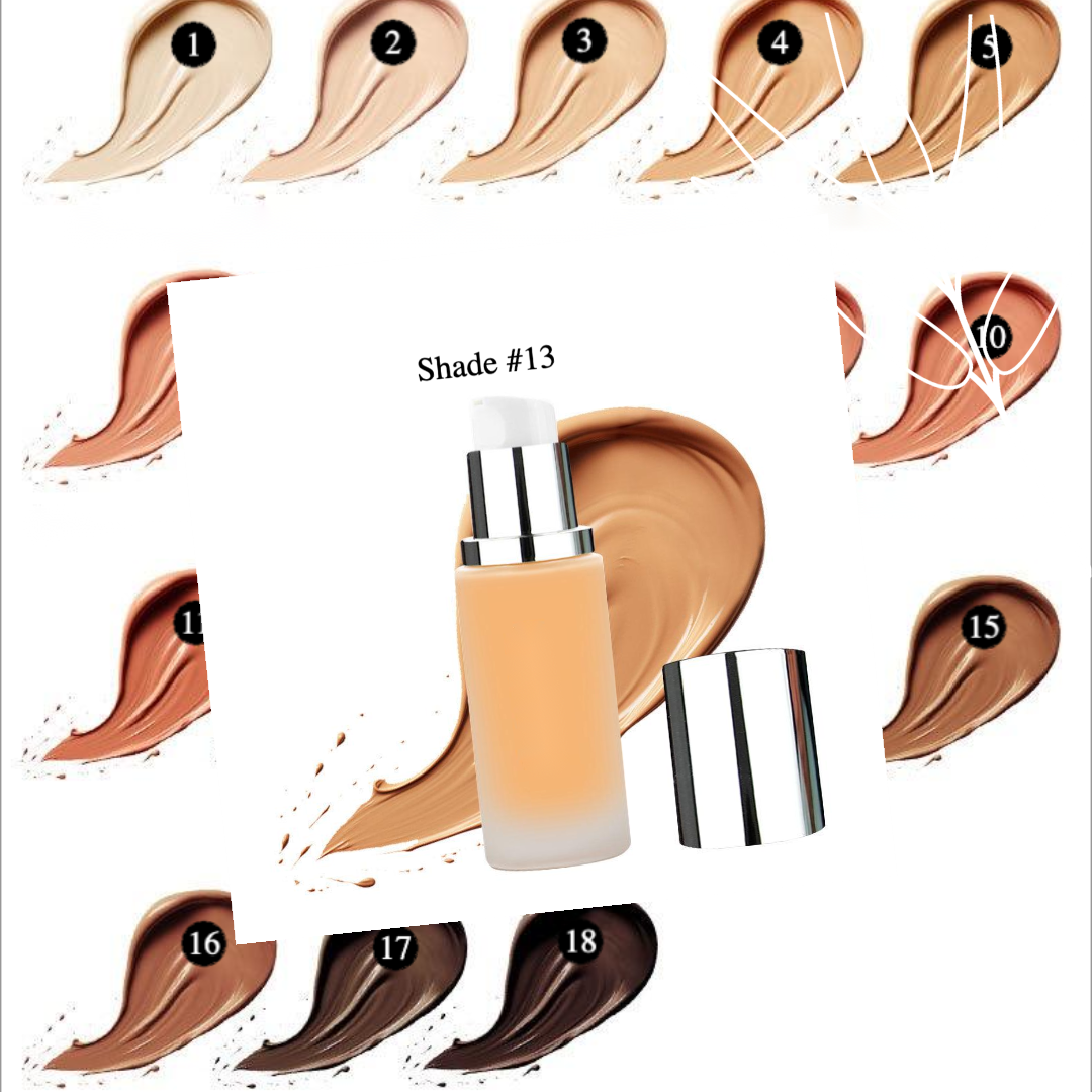 Private label cosmetics liquid foundation Shade 13
