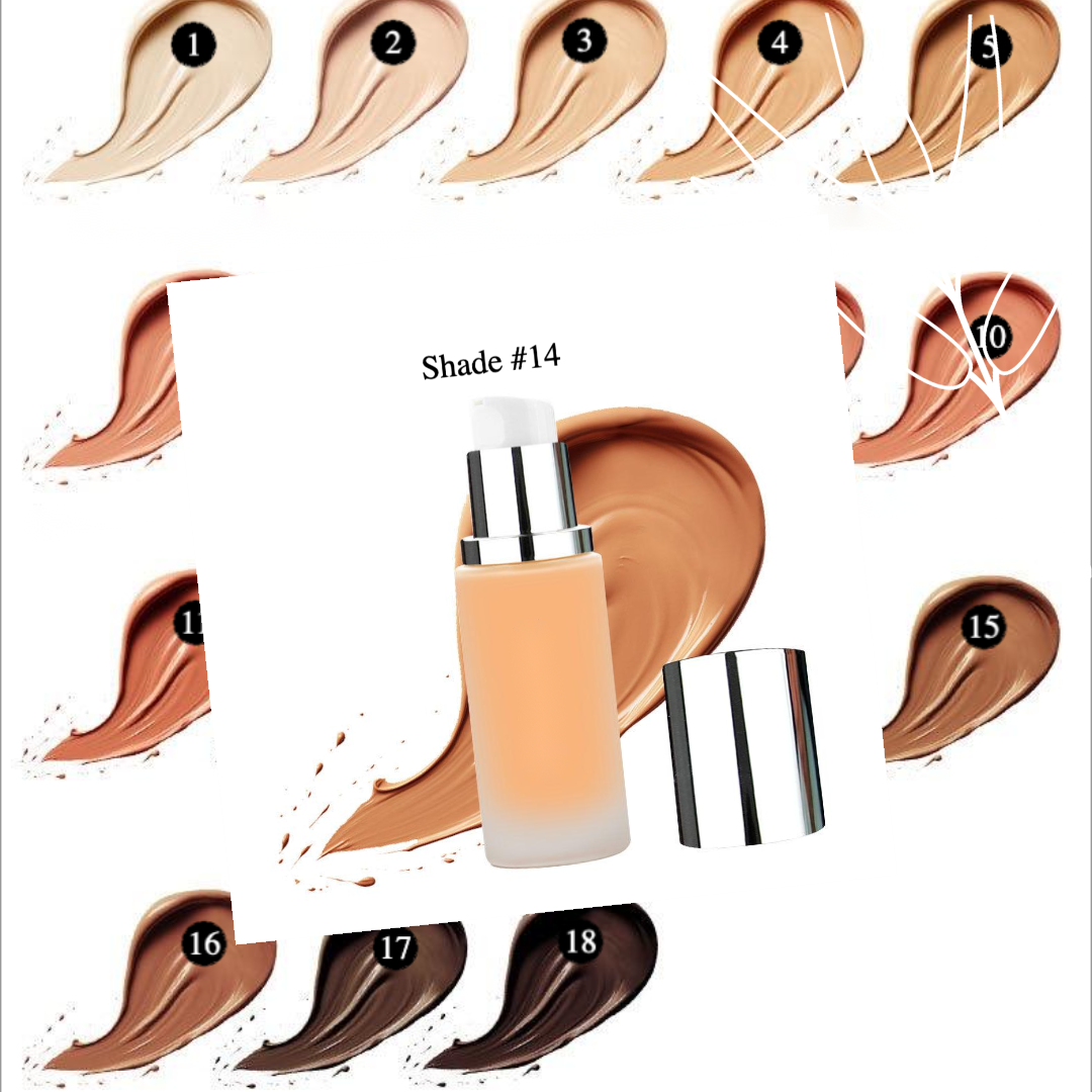 Private label cosmetics liquid foundation Shade 14