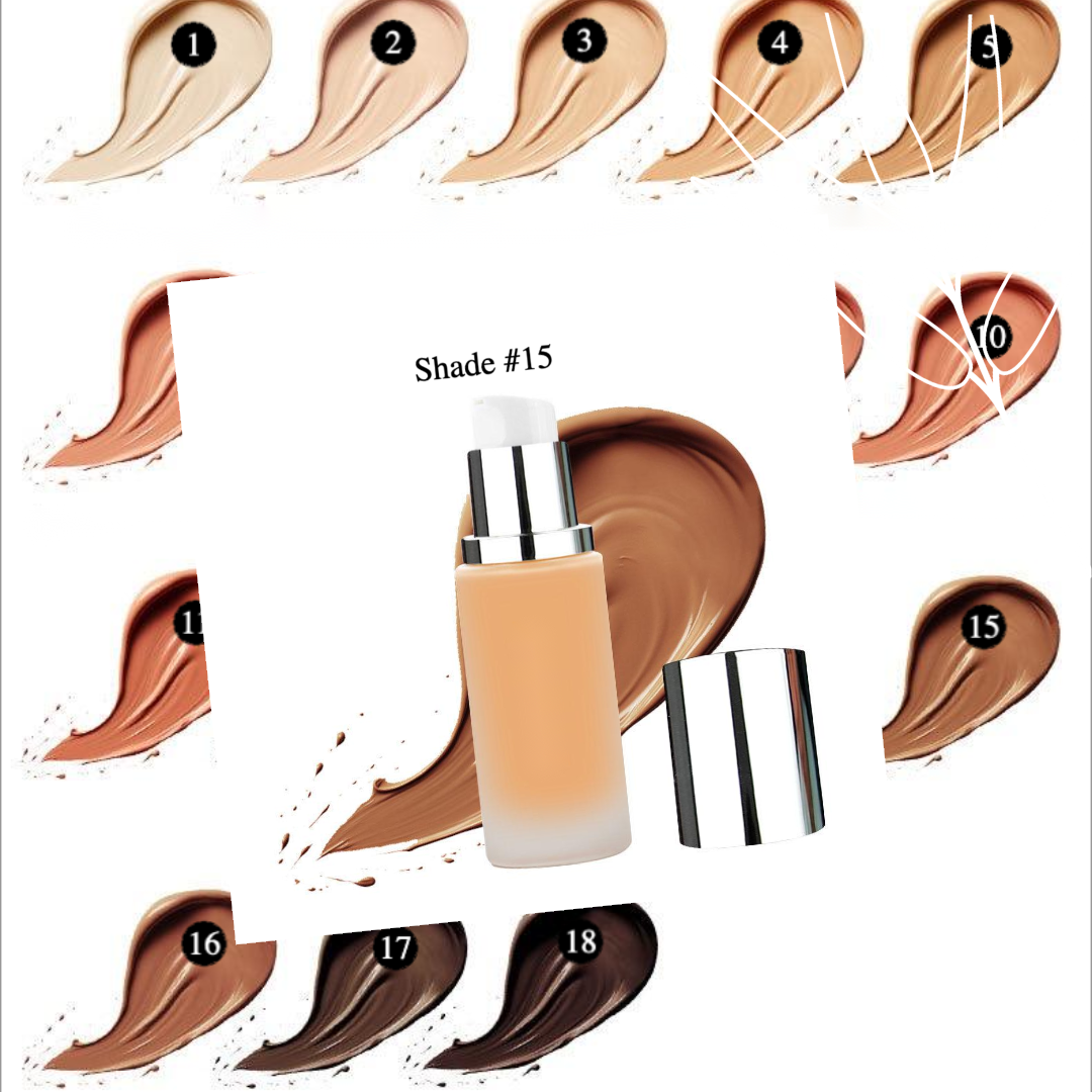 Private label cosmetics liquid foundation Shade 15