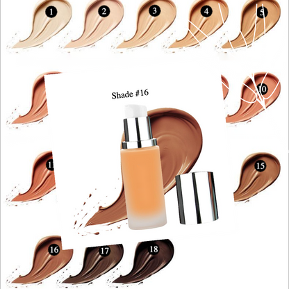 Private label cosmetics liquid foundation Shade 16