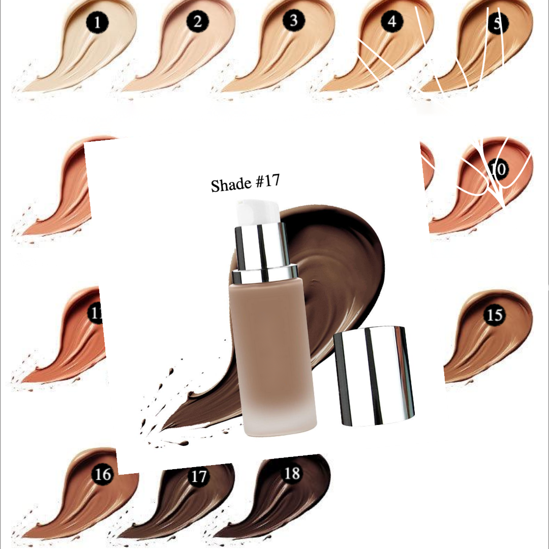Private label cosmetics liquid foundation Shade 17