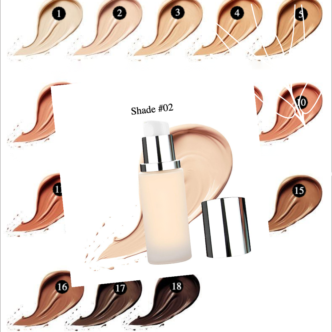 Private label cosmetics liquid foundation Shade 2