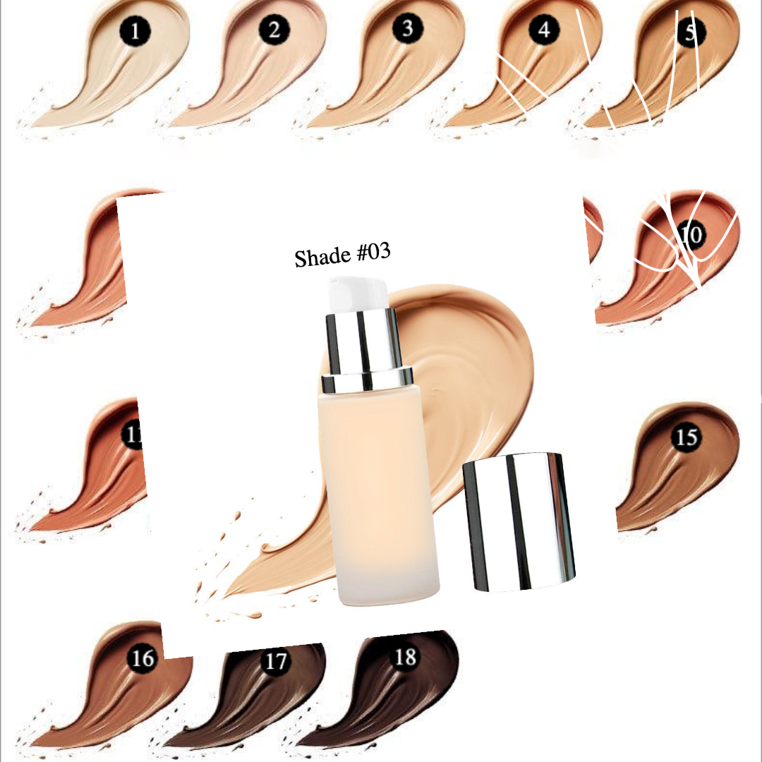 Private label cosmetics liquid foundation Shade 3