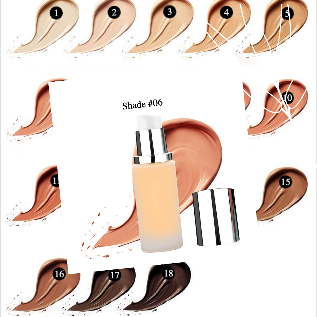 Private label cosmetics liquid foundation Shade 6
