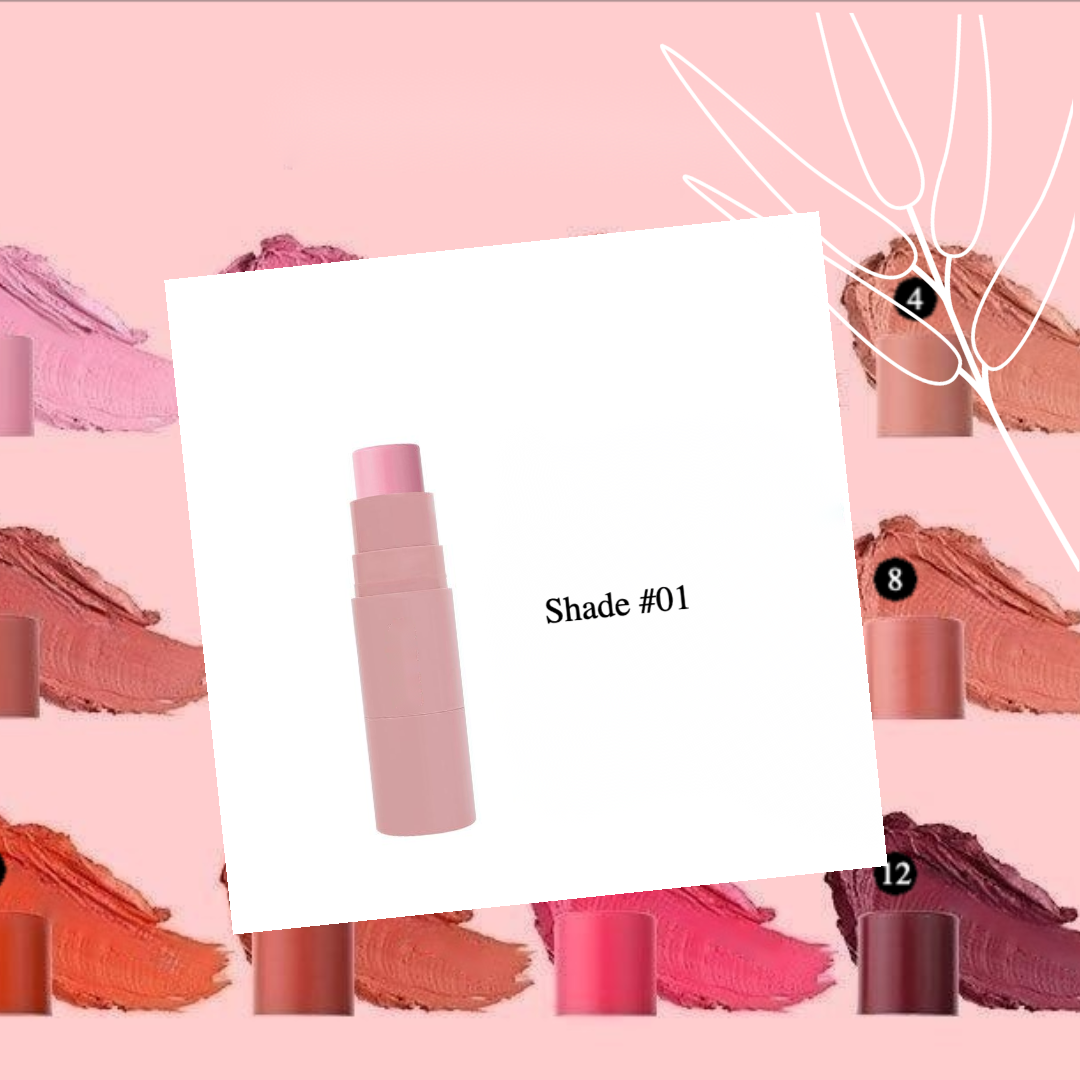 Private Label Organic Blush Stick -  Shades 1