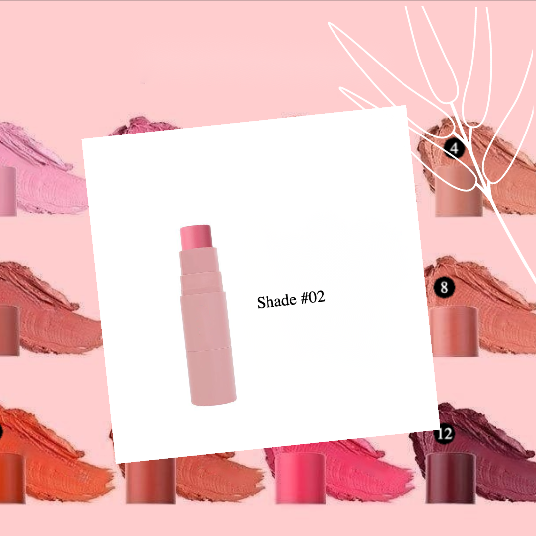 Private Label Organic Blush Stick -  Shades 2