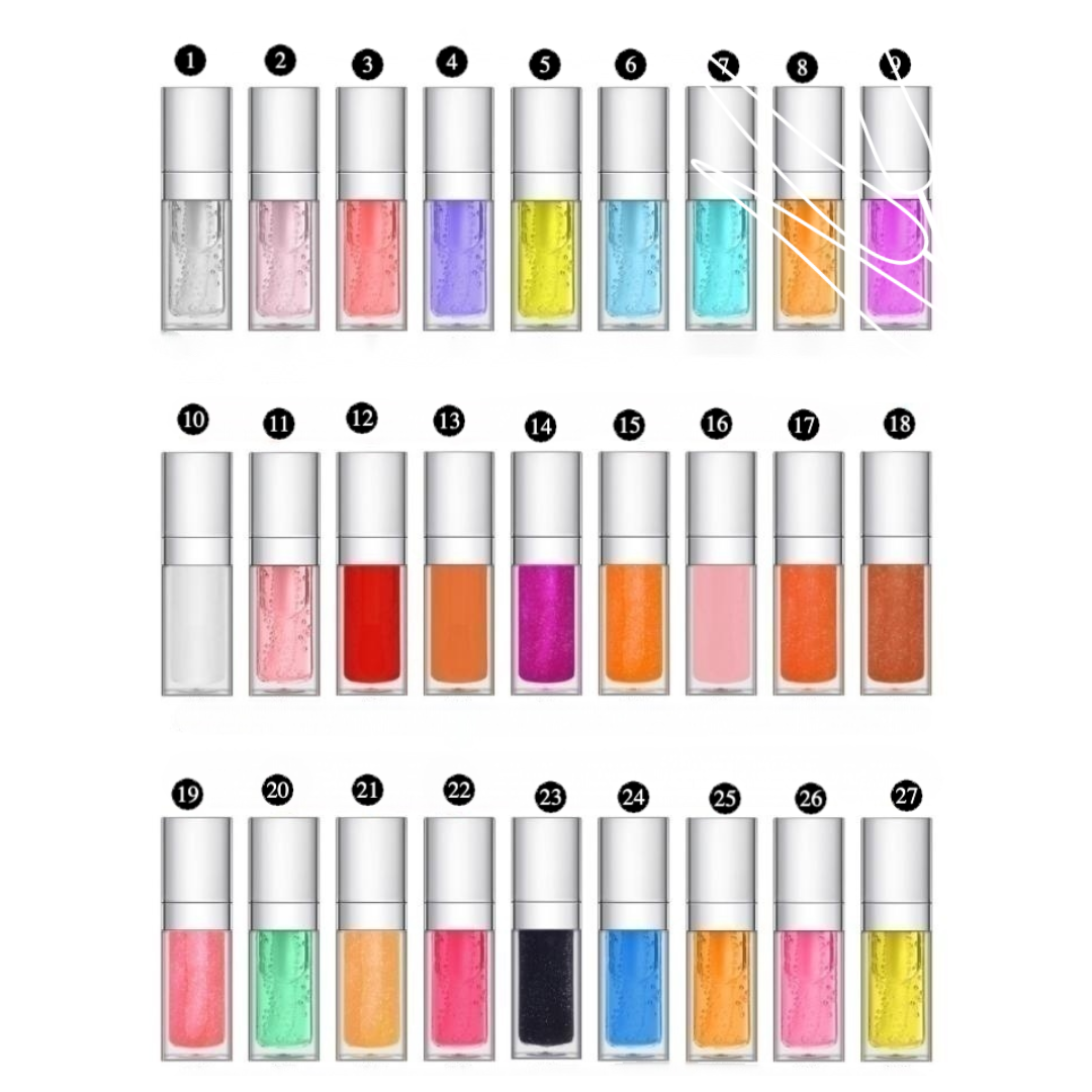 Private Label Organic Lip Plumping Oil – 48 Shades chart