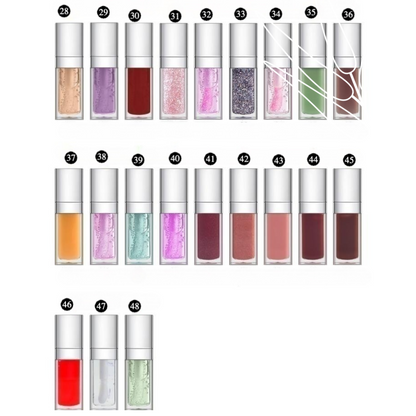 Private Label Organic Lip Plumping Oil – 48 Shades chart