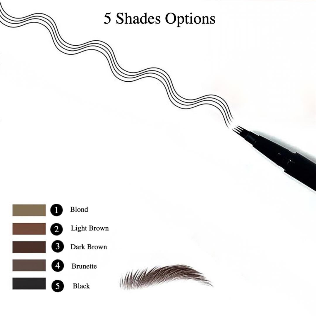 Private Label Ultra Fine Four Tip Liquid Eyebrow pencil