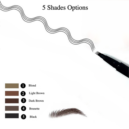 Private Label Ultra Fine Four Tip Liquid Eyebrow pencil