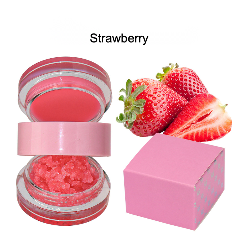 Private label double sided strawberry lip mask