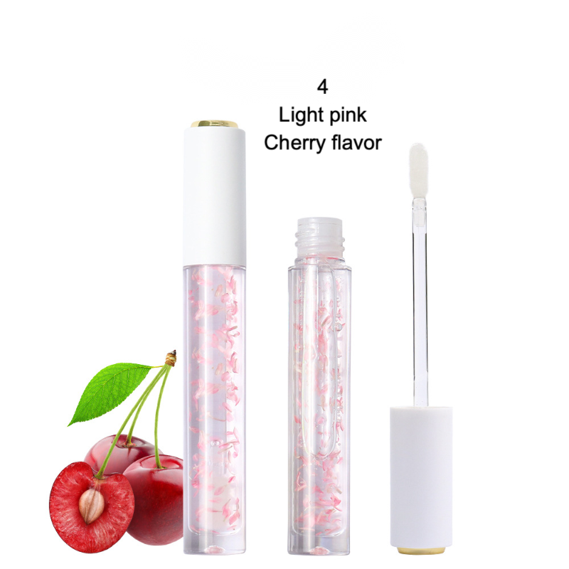 Private label lip oil light pink-cherry flavor color code No.4