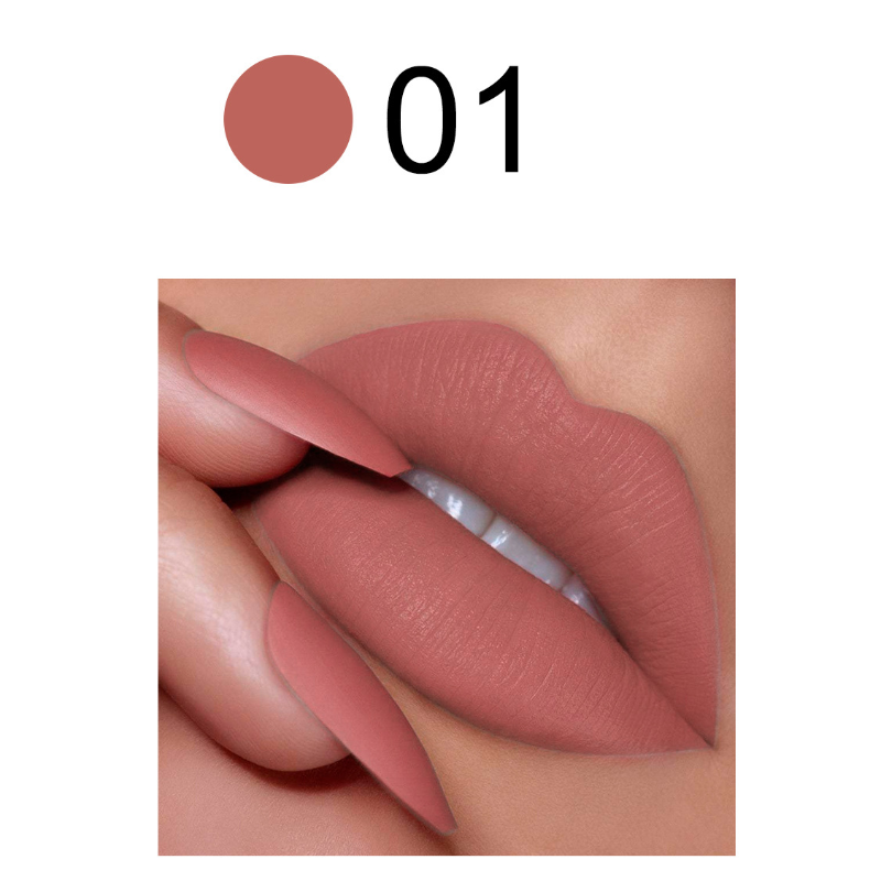 Private label matte velvet lipstick color code No.1
