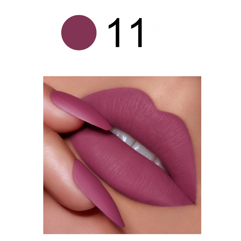 Private label matte velvet lipstick color code No.11