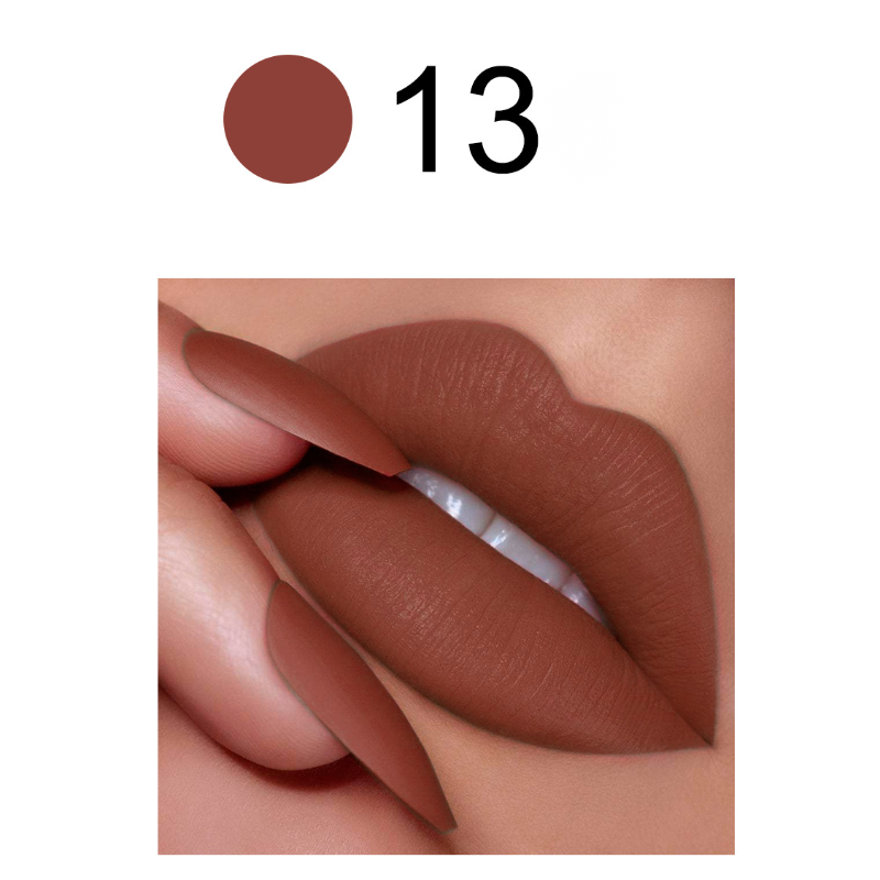 Private label matte velvet lipstick color code No.13