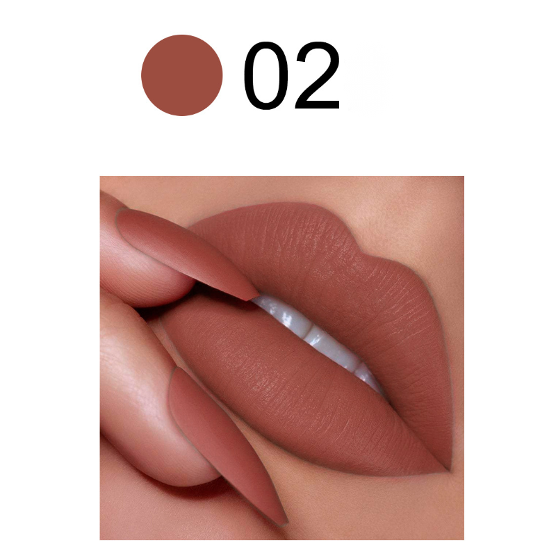 Private label matte velvet lipstick color code No.2