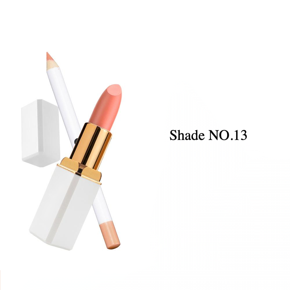 Private Label Matte Lipstick and Lip Liner Set Shade No.13