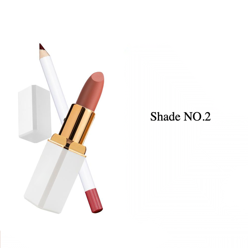 Private Label Matte Lipstick and Lip Liner Set Shade No.2