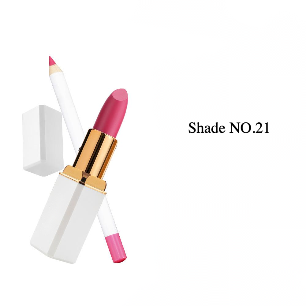 Private Label Matte Lipstick and Lip Liner Set Shade No.21