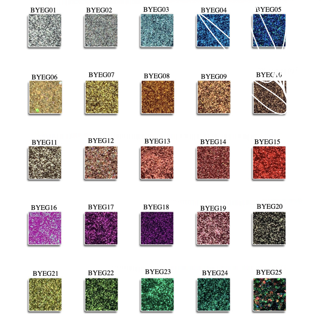 Private Label Square Glitter Eyeshadow - 27 Sparkling Shades