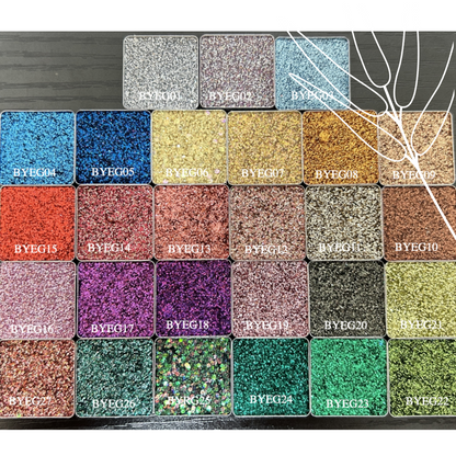 Private Label Square Glitter Eyeshadow - 27 Sparkling Shades