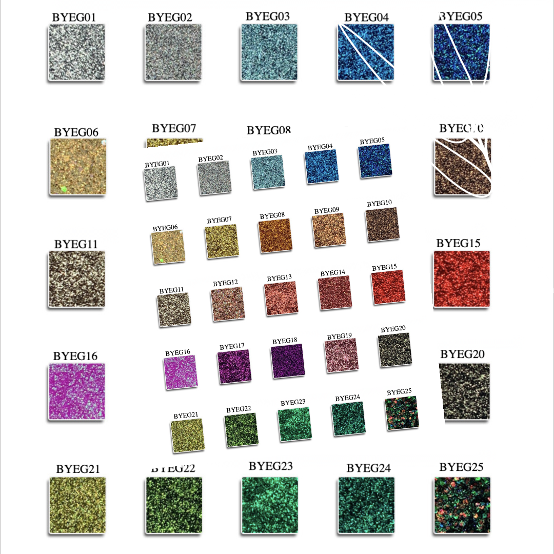 Private Label Square Glitter Eyeshadow - 27 Sparkling Shades