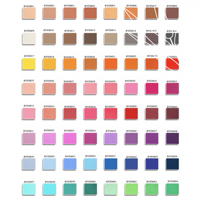 Private Label Square Matte Eyeshadow - 64 Rich Shades