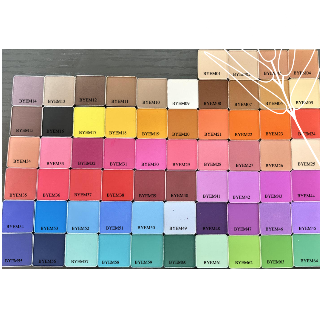 Private Label Square Matte Eyeshadow - 64 Rich Shades