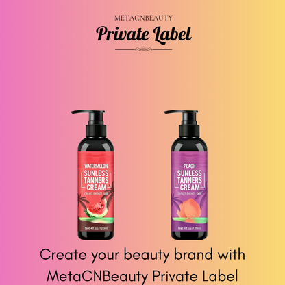 Private Label Natural Tanning Cream — Sunless Self-Tan 