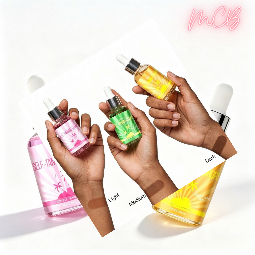 Private Label Natural Refreshing Non-Sticky Facial Tanning Essence shade chart