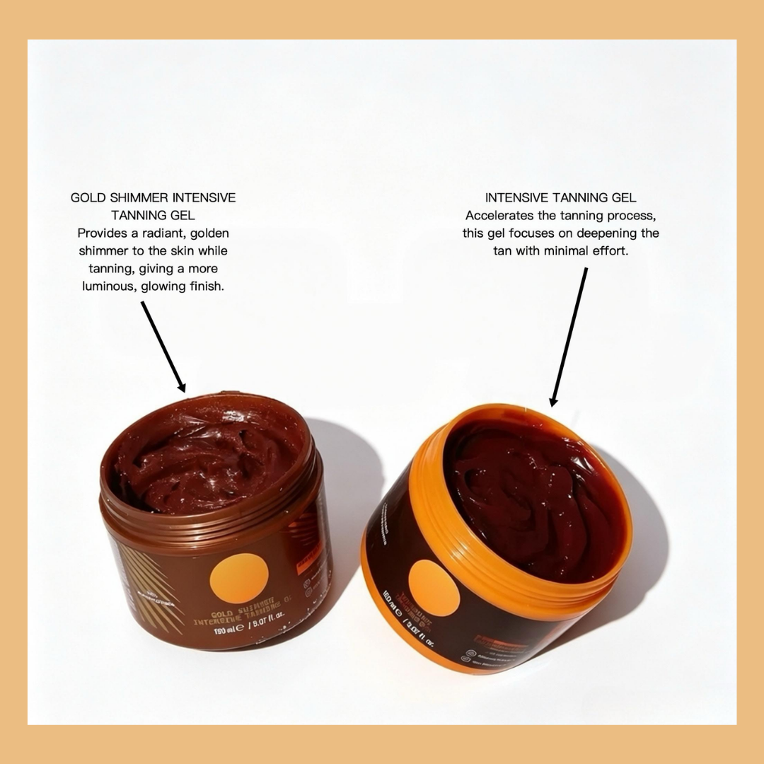 Private Label Natural Anti-Sweat Tanning Gel  shade chart