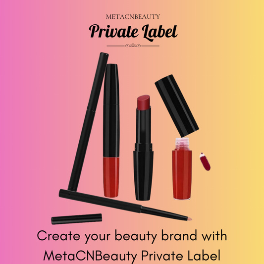 Private Label Natural Lip Liner, Lip Gloss & Matte Lipstick Set 