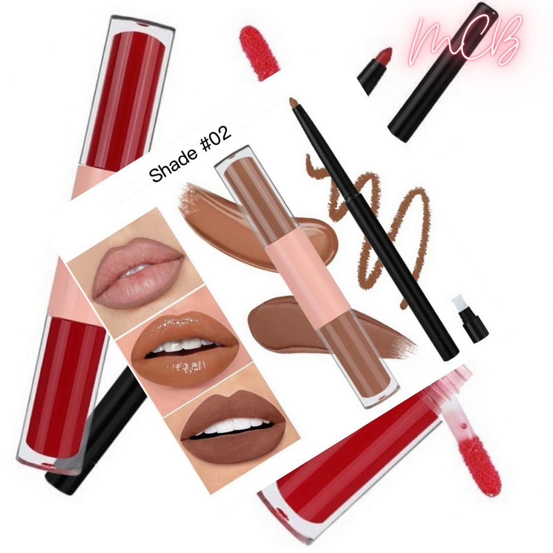 Private Label Natural Lip Liner & Gloss Set shade02