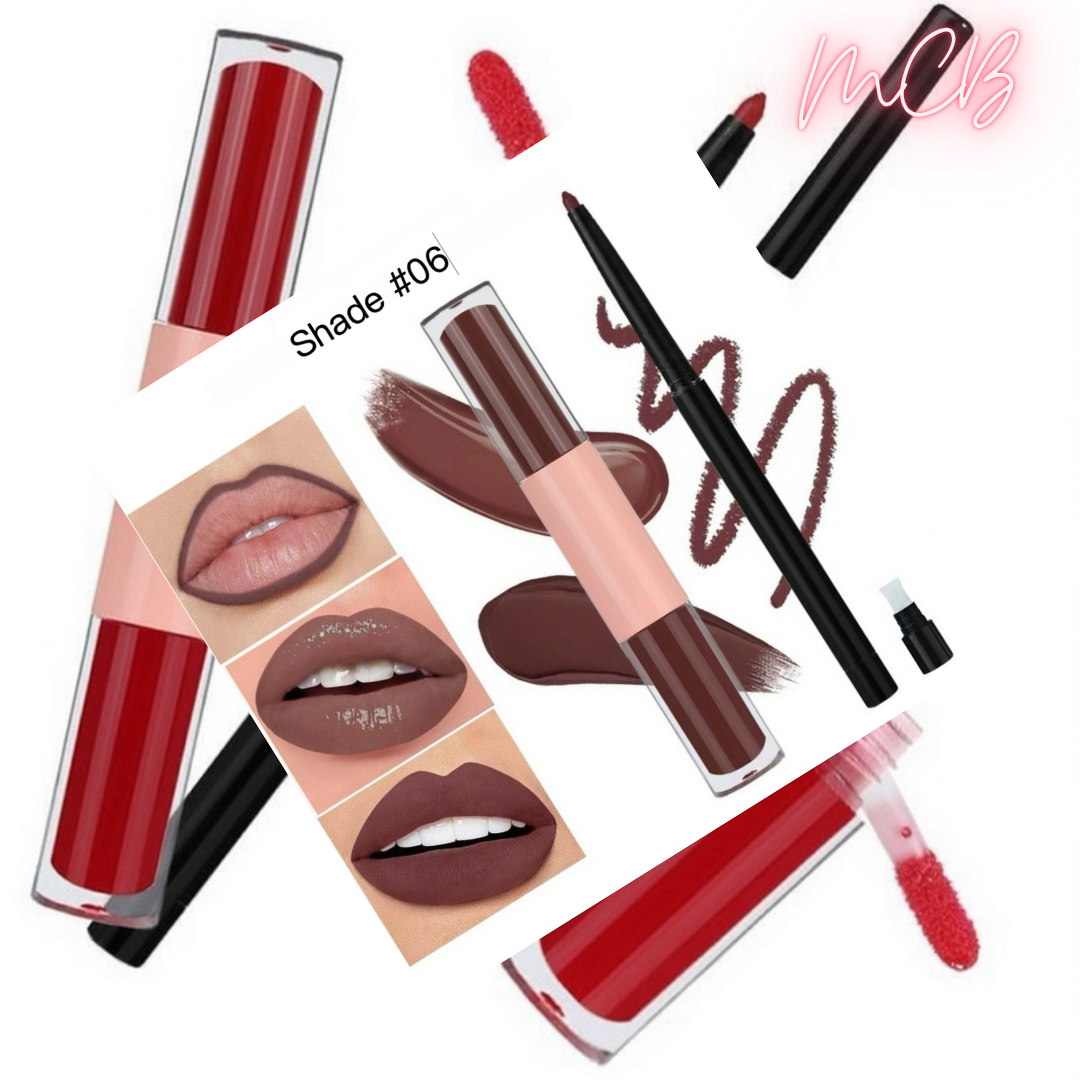 Private Label Natural Lip Liner & Gloss Set shade06