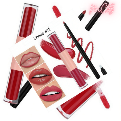 Private Label Natural Lip Liner & Gloss Set shade11