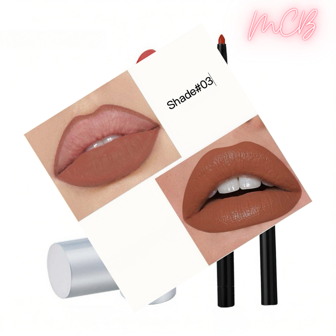 XHOQ0718 Private Label Natural Lip Liner & Moisturizing Lipstick Set shade03