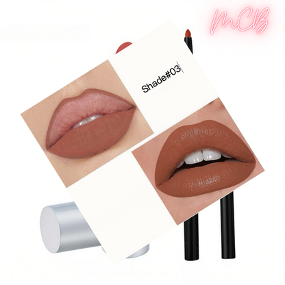 XHOQ0718 Private Label Natural Lip Liner & Moisturizing Lipstick Set shade03