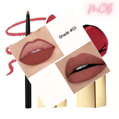 Private Label Natural Lip Liner & Matte Lipstick Set shade03